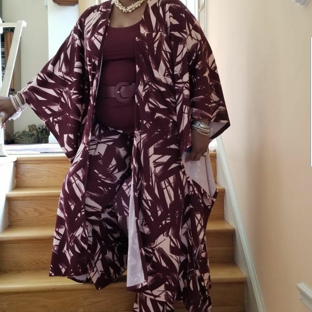 Custom made kimono and palzzo pants